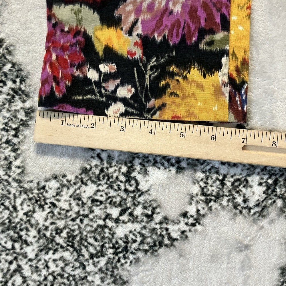 Elevenses Anthropologie Womens Sz 2 Multicolored‎ Floral Boho Cropped - Picture 5 of 10